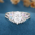 Oval cut 1.0 Carat Lab-Grown Diamond Wedding Bridal set (Copy)