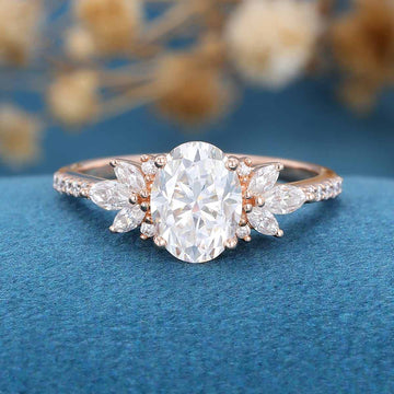 1.5Carat Oval cut Moissanite | Diamond Engagement ring
