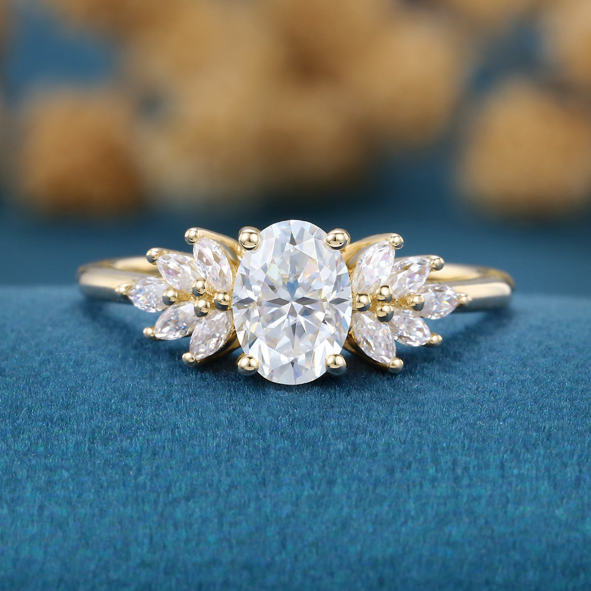 1.0Carat Oval cut Lab-Grown Diamond Engagement ring