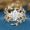 Oval cut 1.5Carat Lab grown Diamond Wedding bridal set (Copy)