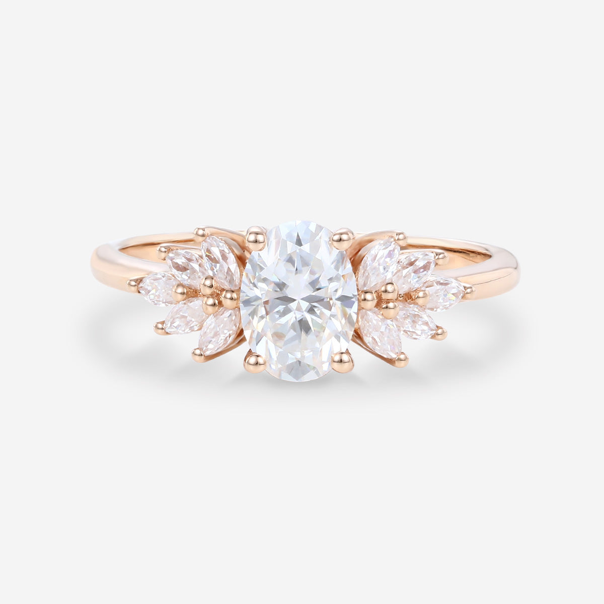 1.0Carat Oval cut Lab-Grown Diamond Engagement ring
