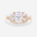Oval cut 1.0 Carat Lab-Grown Diamond Wedding Bridal set (Copy)