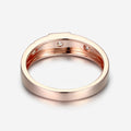 Round Cut Moissanite Statement Ring • Mens Wedding Band