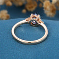 Hexagon cut Alexandrite | Diamond Engagement ring