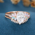 Oval cut 1.0 Carat Lab-Grown Diamond Wedding Bridal set (Copy)