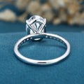 3.0Carat Oval cut Lab-grown diamond Solid gold Engagement Ring