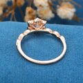 Round Cut Alexandrite Engagement Ring