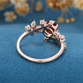 Round cut Alexandrite | Opal Engagement Ring