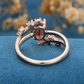 Oval cut Alexandrite | Diamond Engagement ring