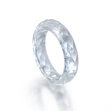 Lab-grown White Sapphire Ring