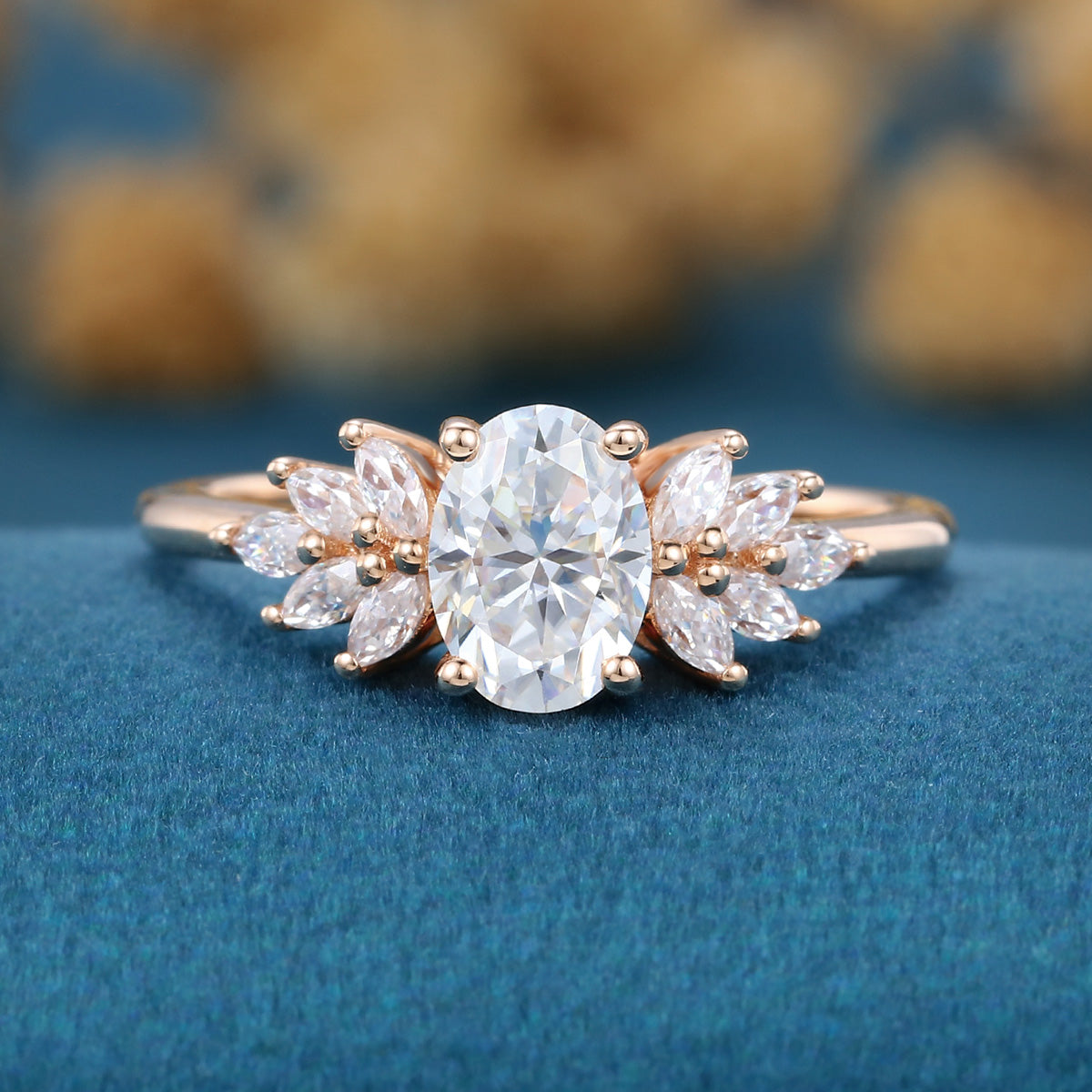 1.0Carat Oval cut Lab-Grown Diamond Engagement ring