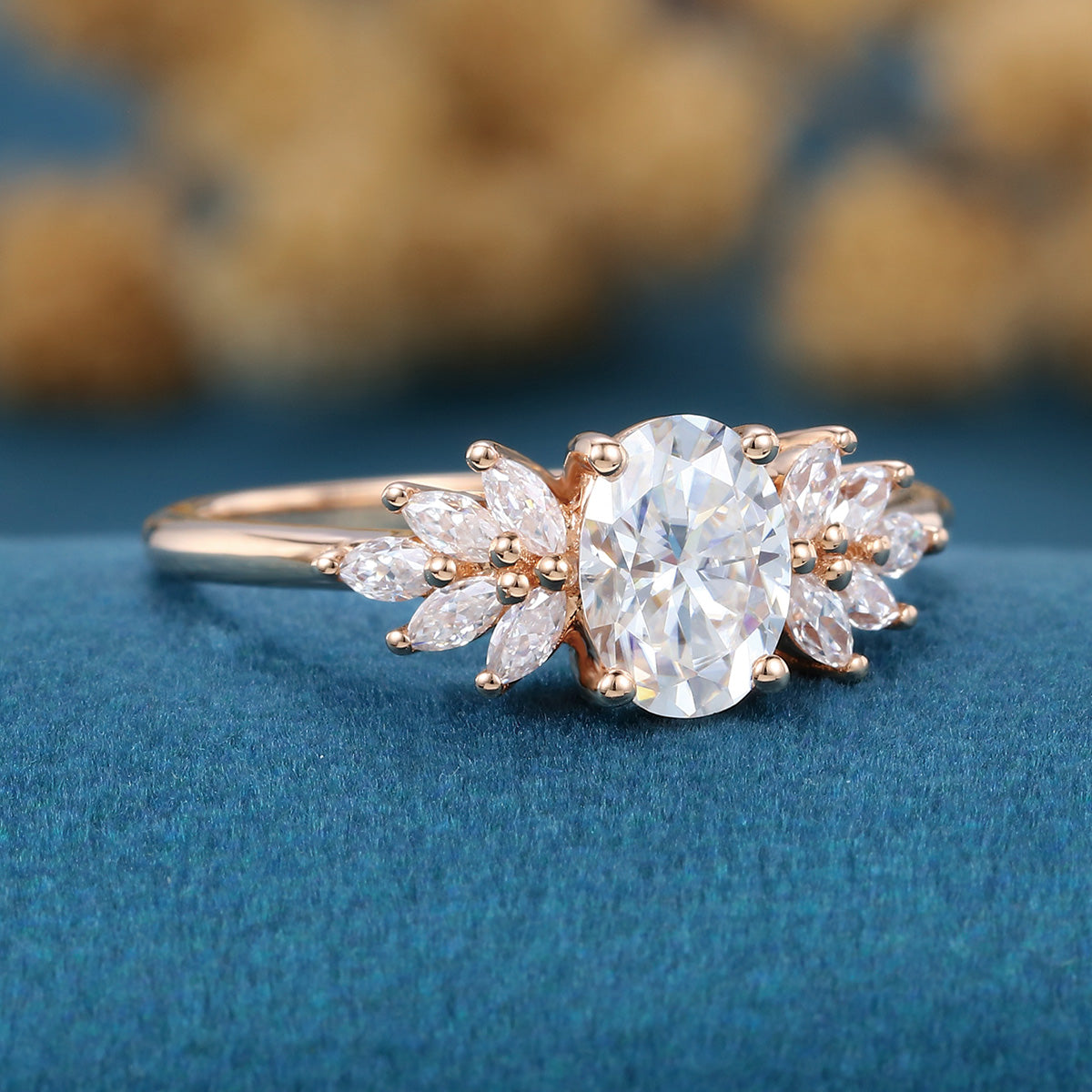 1.0Carat Oval cut Lab-Grown Diamond Engagement ring