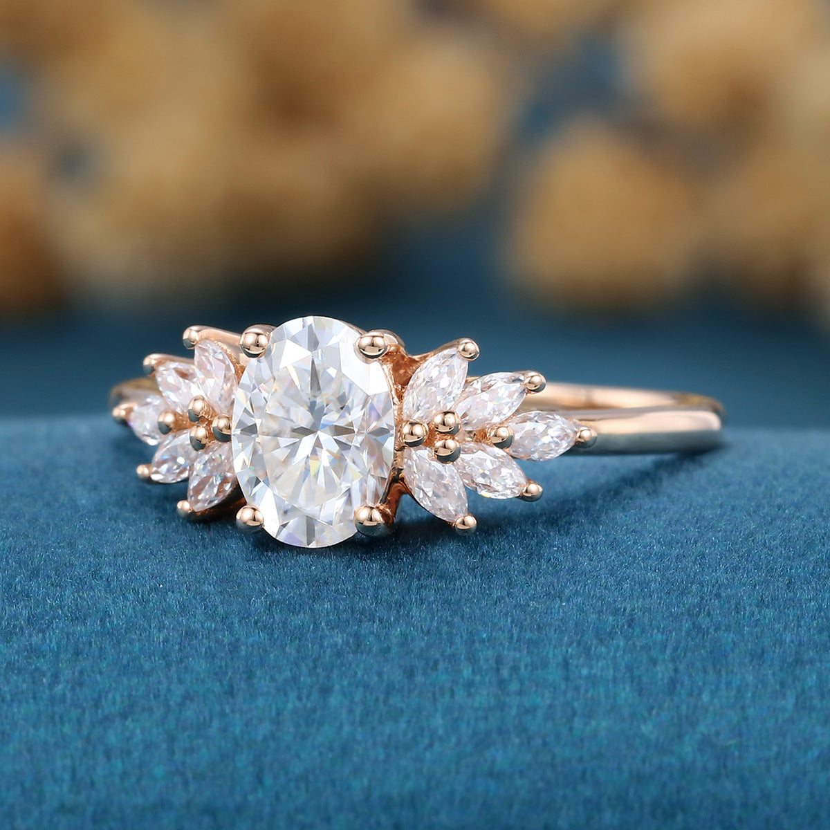 1.0Carat Oval cut Lab-Grown Diamond Engagement ring