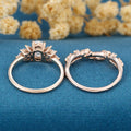 Oval cut 1.0 Carat Lab-Grown Diamond Wedding Bridal set