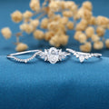 Nature Inspired 1.8Carat Oval cut Lab grown diamond Bridal Set