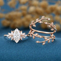 Oval cut 1.5Carat Lab grown Diamond Wedding bridal set (Copy)