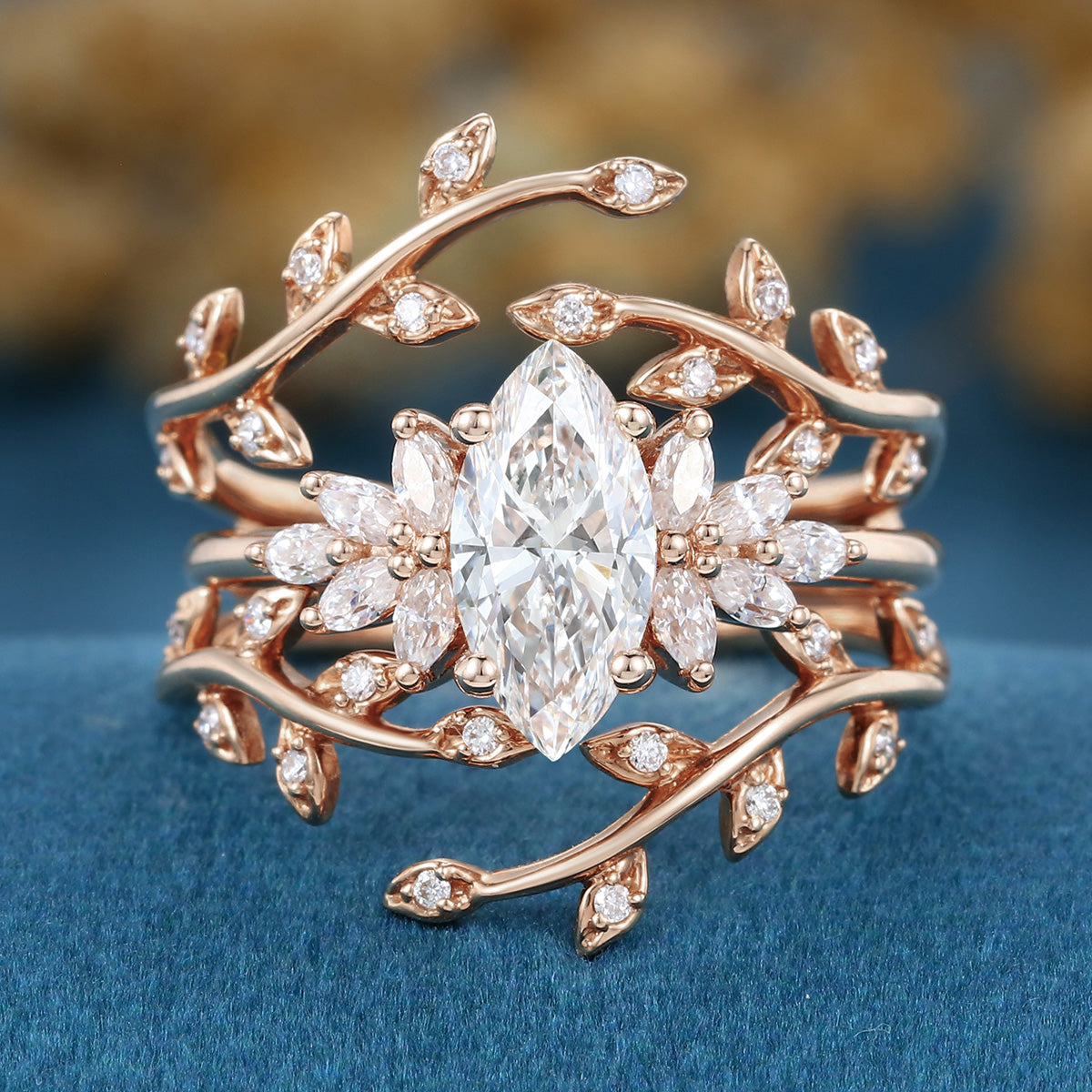 Oval cut 1.5Carat Lab grown Diamond Wedding bridal set (Copy)