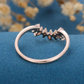 Marquise cut Moissanite /Diamond Curved Wedding Band Ring