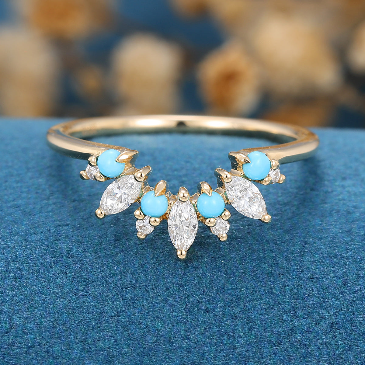 Turquoise hot sale marquise ring