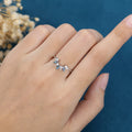 Marquise cut Alexandrite Curved Wedding Band Ring