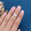 Pear Cut Moissanite Engagement ring Bridal Set