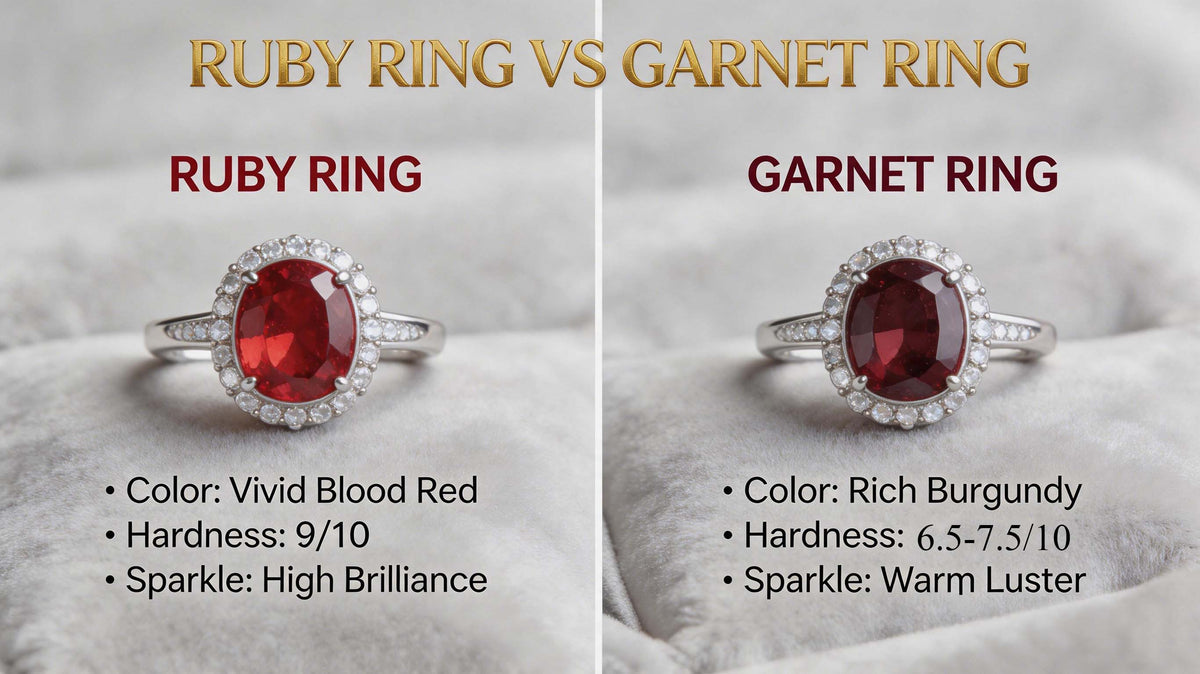 Ruby Ring vs. Garnet Ring: How to Tell the Difference (And Why It Matters for Your Budget)
