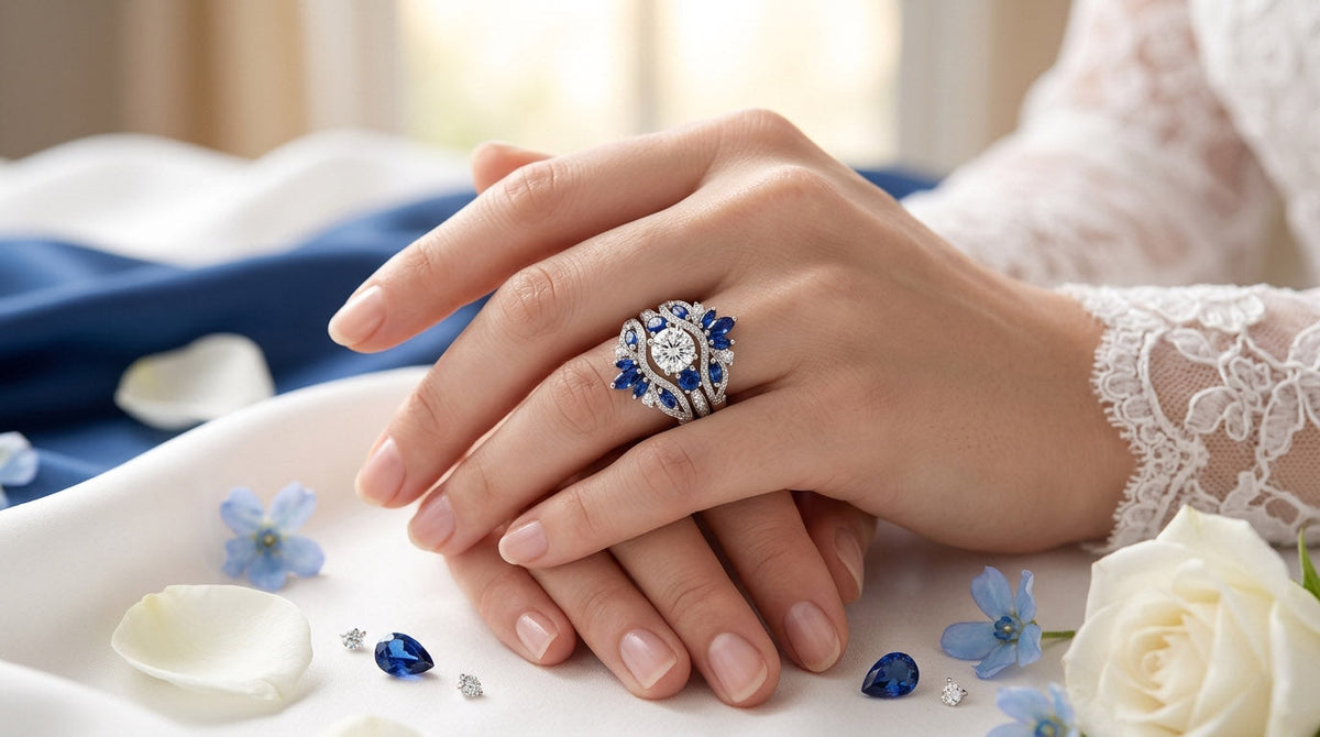 Sapphire Wedding Bands & Enhancer Rings: Designed to Complete Your Bridal Set