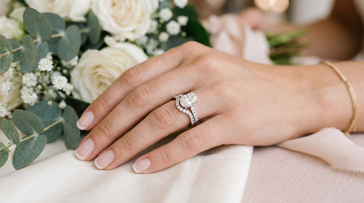 How Curved Wedding Bands Create a More Seamless Bridal Stack