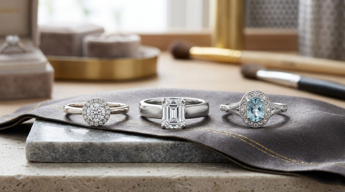 White Gold vs. Platinum vs. Silver: Choosing the Perfect Metal for Your Jewelry