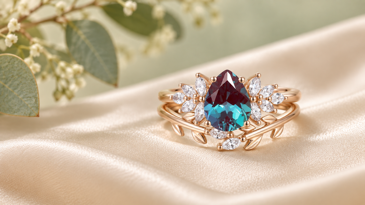 Alexandrite-Bridal-Set-2 FYMJewelryDesign
