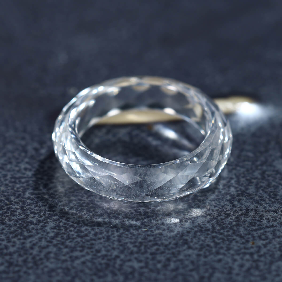 Lab-grown White Sapphire Ring