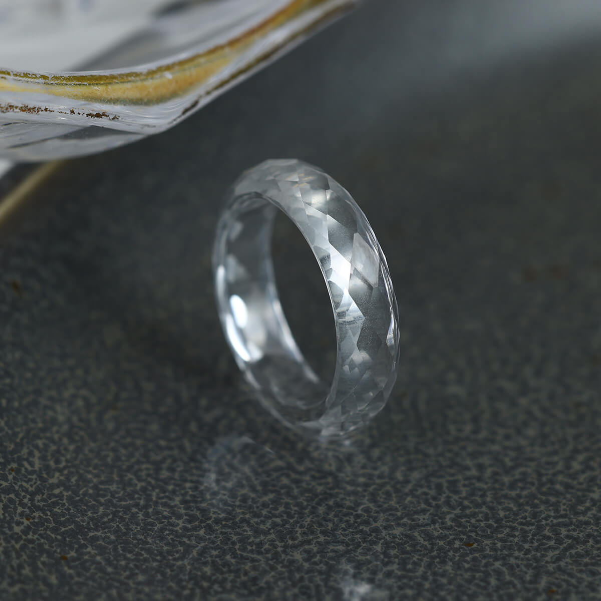 Lab-grown White Sapphire Ring
