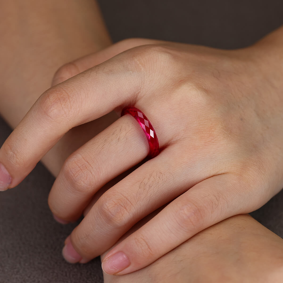 Lab-grown Ruby  Ring