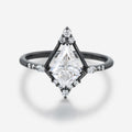 1.0CT~5.0CT Kite cut Cluster Lab Grown Diamond Halo Engagement Ring