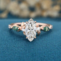 1.0CT~5.0CT Marquise cut Lab Grown Diamond Engagement Ring