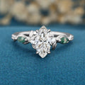 1.0CT~5.0CT Marquise cut Lab Grown Diamond Engagement Ring
