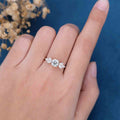 1.0CT~5.0CT Round cut Lab Grown Diamond Cluster Engagement Ring