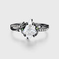 1.0CT~5.0CT Kite cut Lab Grown Diamond Pave Engagement Ring