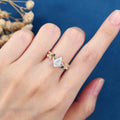 1.0CT~5.0CT Kite cut Nature Inspired Lab Grown Diamond Engagement Ring