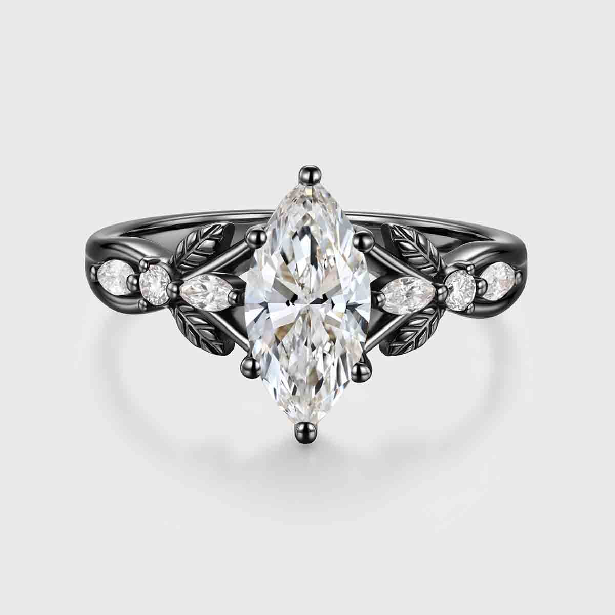 1.0CT~5.0CT Marquise cut Lab Grown Diamond Engagement Ring (Copy)