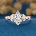 1.0CT~5.0CT Marquise cut Lab Grown Diamond Engagement Ring (Copy)