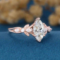 1.0CT~5.0CT Marquise cut Lab Grown Diamond Engagement Ring (Copy)