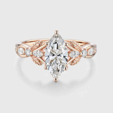 1.0CT~5.0CT Marquise cut Lab Grown Diamond Engagement Ring (Copy)