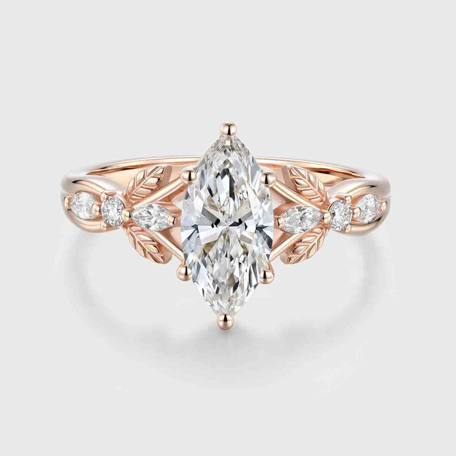 1.0CT~5.0CT Marquise cut Lab Grown Diamond Engagement Ring (Copy)