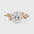 1.0CT~5.0CT Nature Inspired Oval cut Lab Grown Diamond Engagement