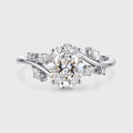 1.0CT~5.0CT Nature Inspired Oval cut Lab Grown Diamond Engagement