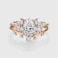Pear cut Lab Grown Diamond Wedding bridal set
