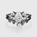 Pear cut Lab Grown Diamond Wedding bridal set
