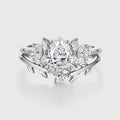 Pear cut Lab Grown Diamond Wedding bridal set