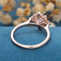 1.0CT~5.0CT Round cut Lab Grown Diamond Halo Engagement Ring